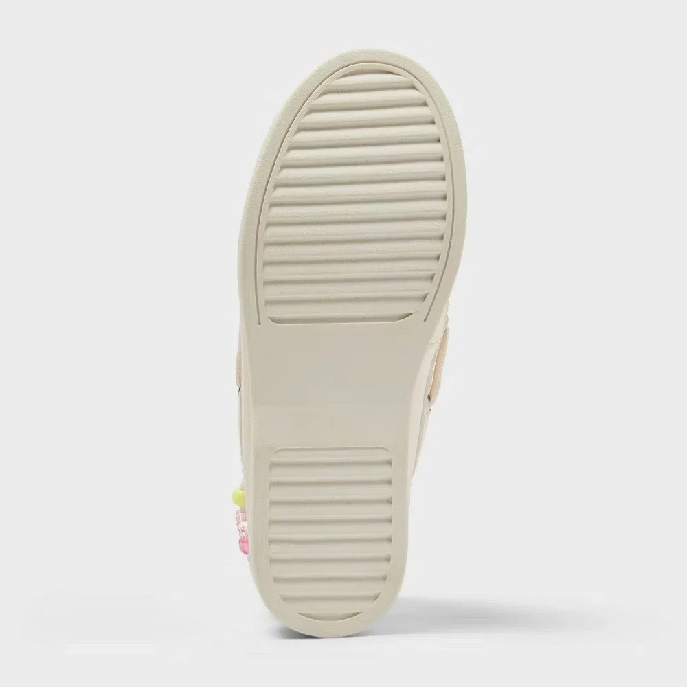 Big Girl Remy Boat Shoes by Cat & Jack Off White Size 5 New With Tags